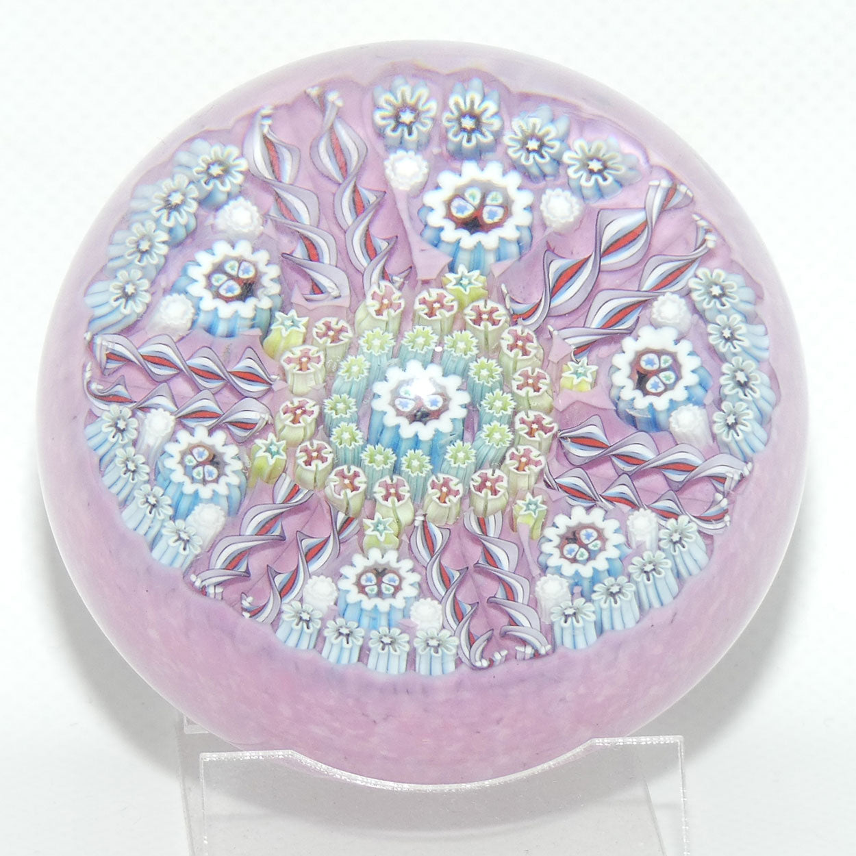 John Deacons Scotland Butterfly Double Spoke Magnum Paperweight | Pink |