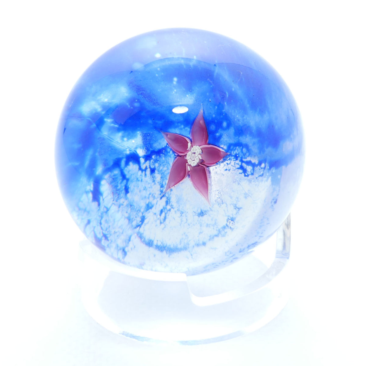 Caithness Glass Scotland paperweight | Fleur design