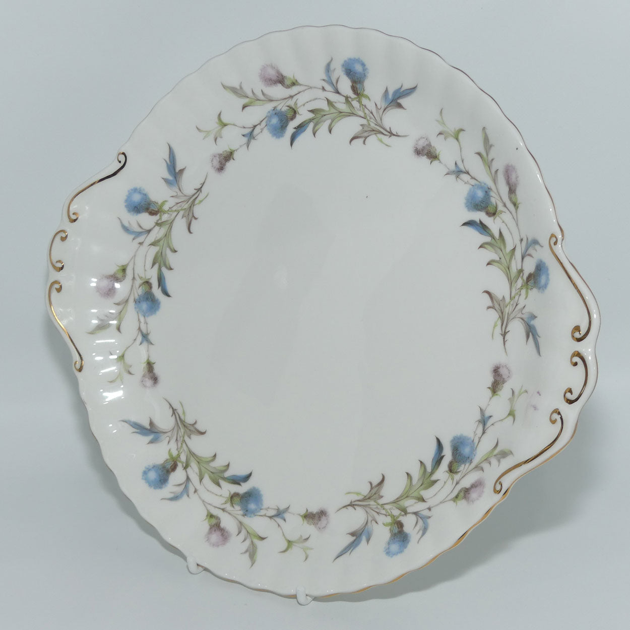 Royal Albert Bone China England Brigadoon handled cake plate