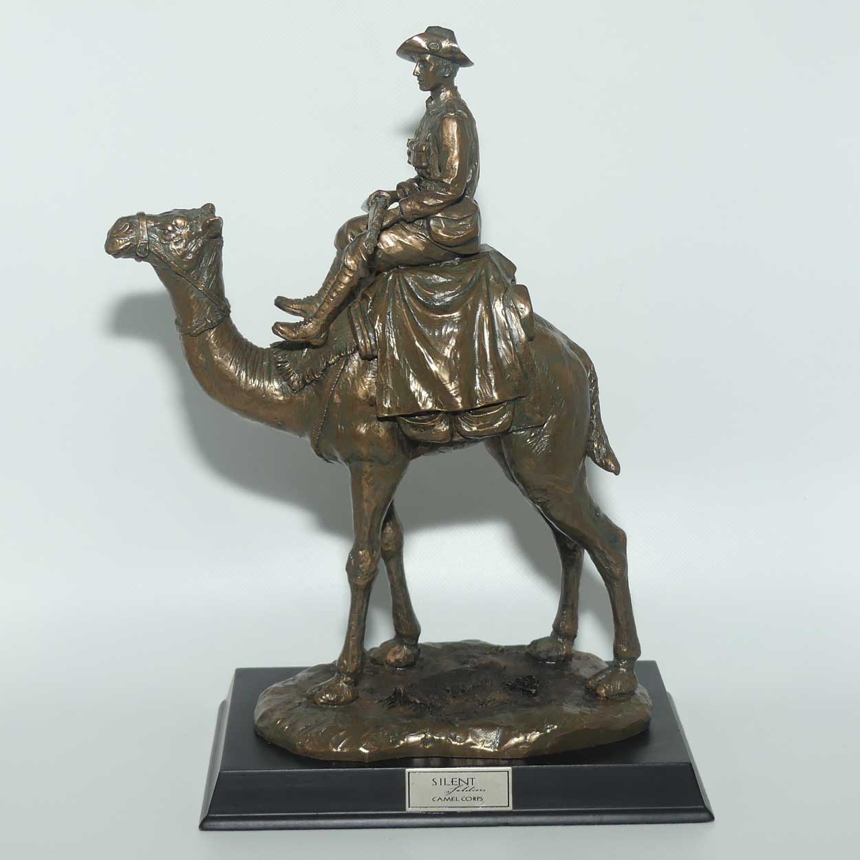 Cold Cast Bronze Silent Soldiers Camel Corps figure | Ltd Ed