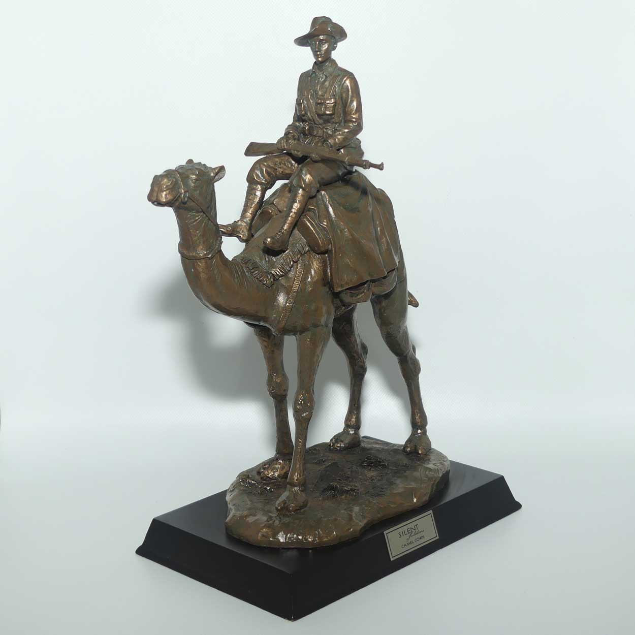 Cold Cast Bronze Silent Soldiers Camel Corps figure | Ltd Ed