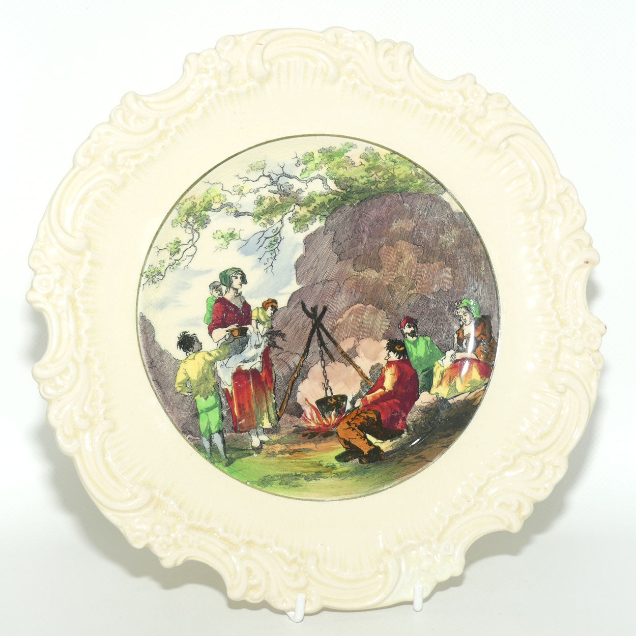 Royal Doulton Gleaners and Gypsies impressed border plate D5003 | Campfire |