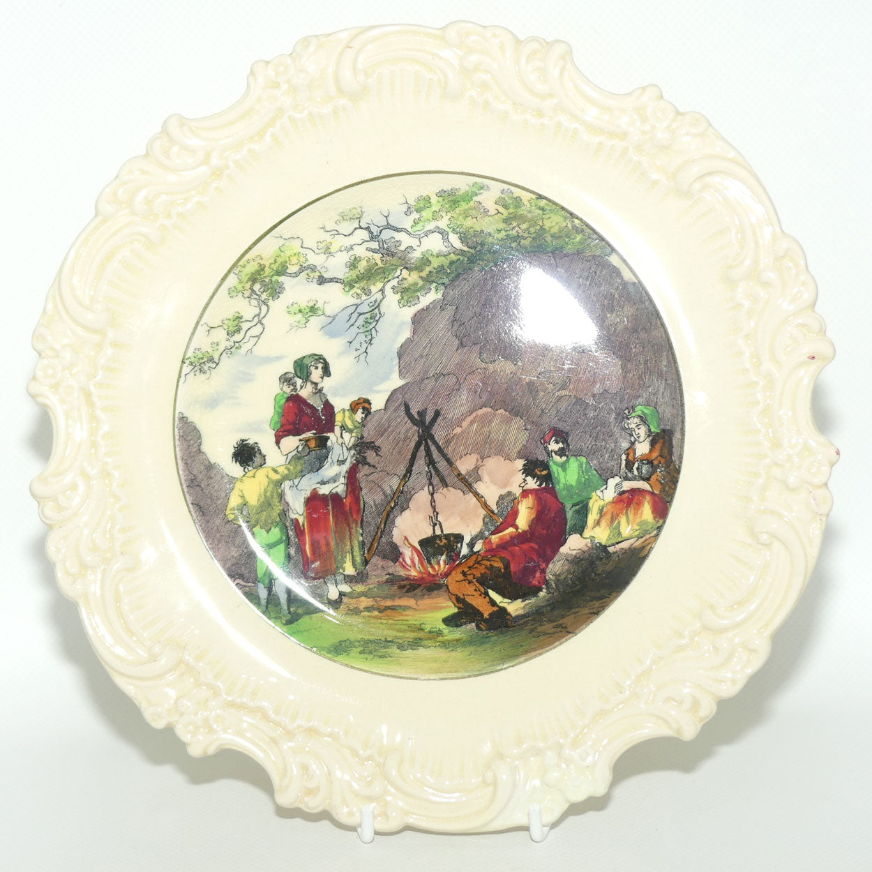 Royal Doulton Gleaners and Gypsies impressed border plate D5003 | Campfire |