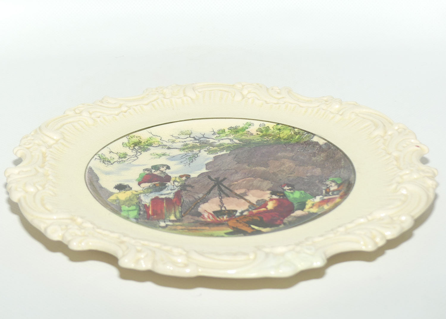 Royal Doulton Gleaners and Gypsies impressed border plate D5003 | Campfire |