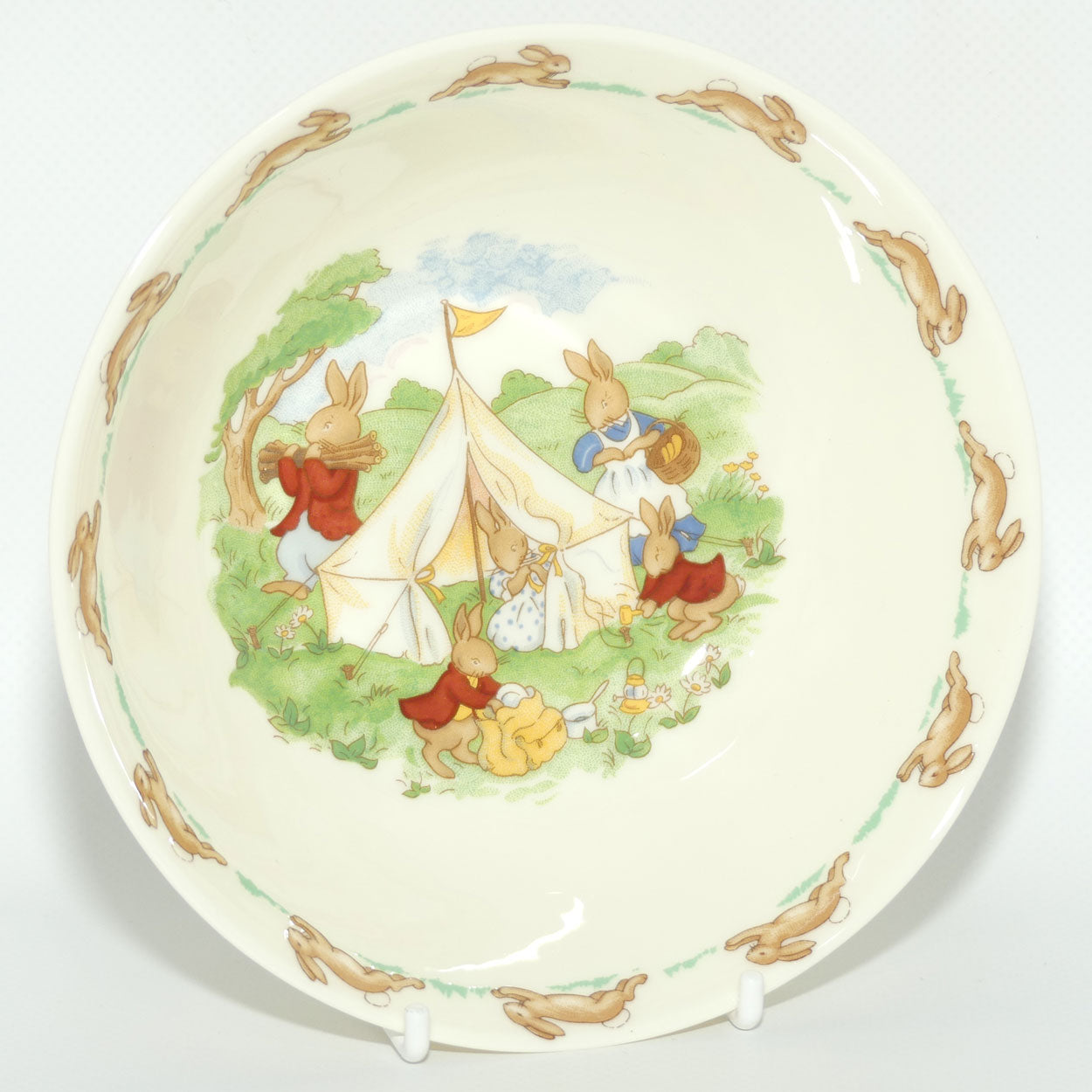 Royal Doulton Bunnykins Camping Cereal Bowl | Boxed