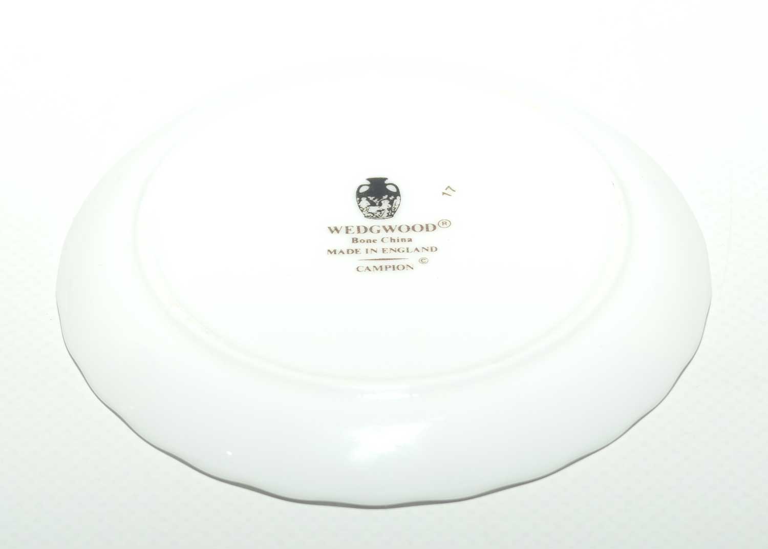 Wedgwood Bone China England Campion pattern coaster or biscuit dish | boxed