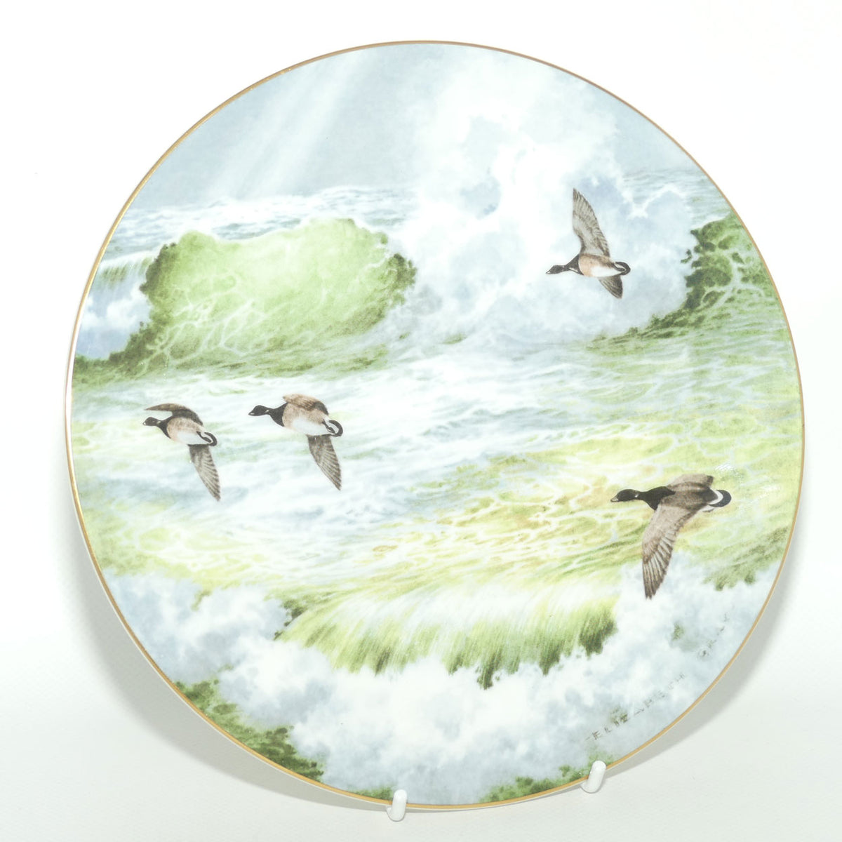 Royal Doulton picture plate by Elizabeth Gray | Waterside series | Canadian Geese