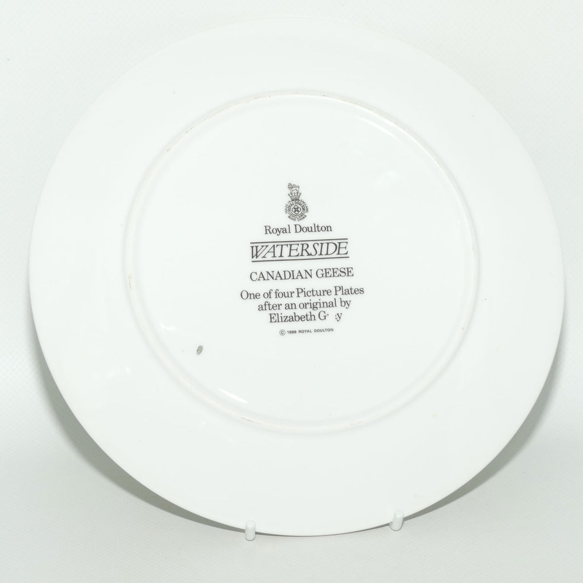 Royal Doulton picture plate by Elizabeth Gray | Waterside series | Canadian Geese