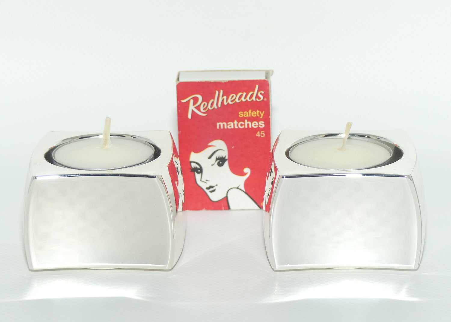 Wedgwood Capri pair of tea light candle holders | boxed