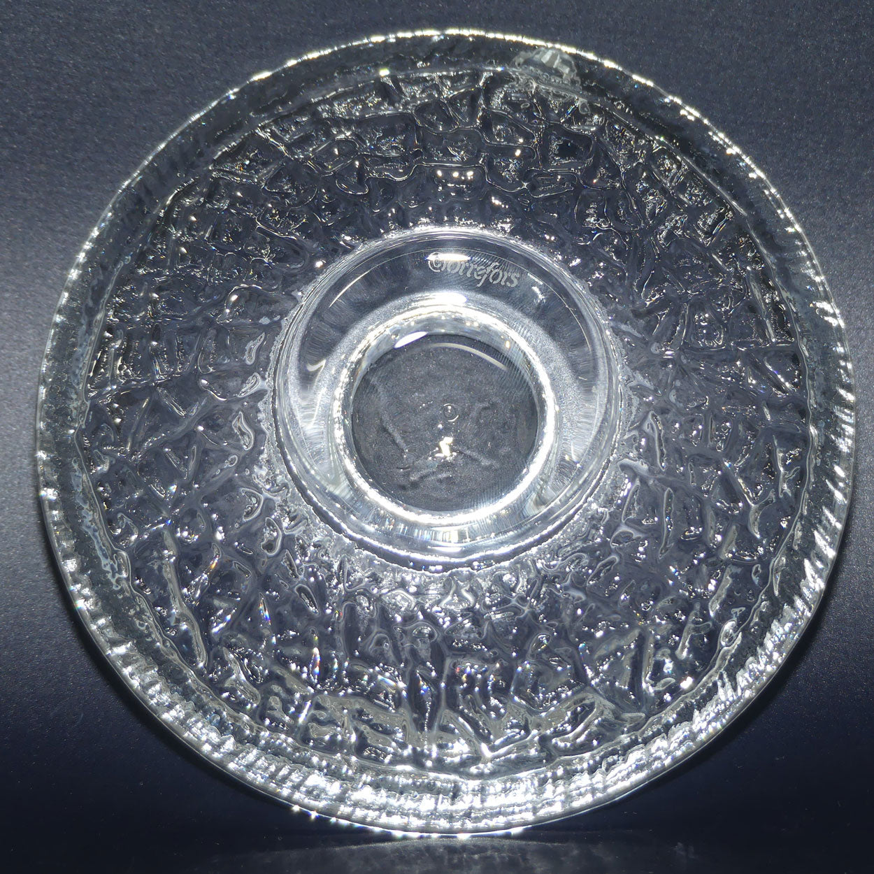Orrefors Crystal discus candleholder by Lars Hellsten | #2