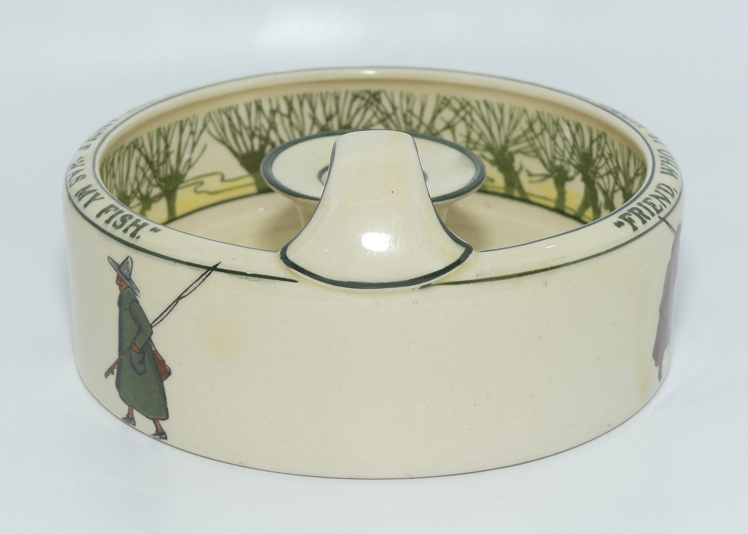 Royal Doulton Isaac Walton Gallant Fishers Dutch candlestick