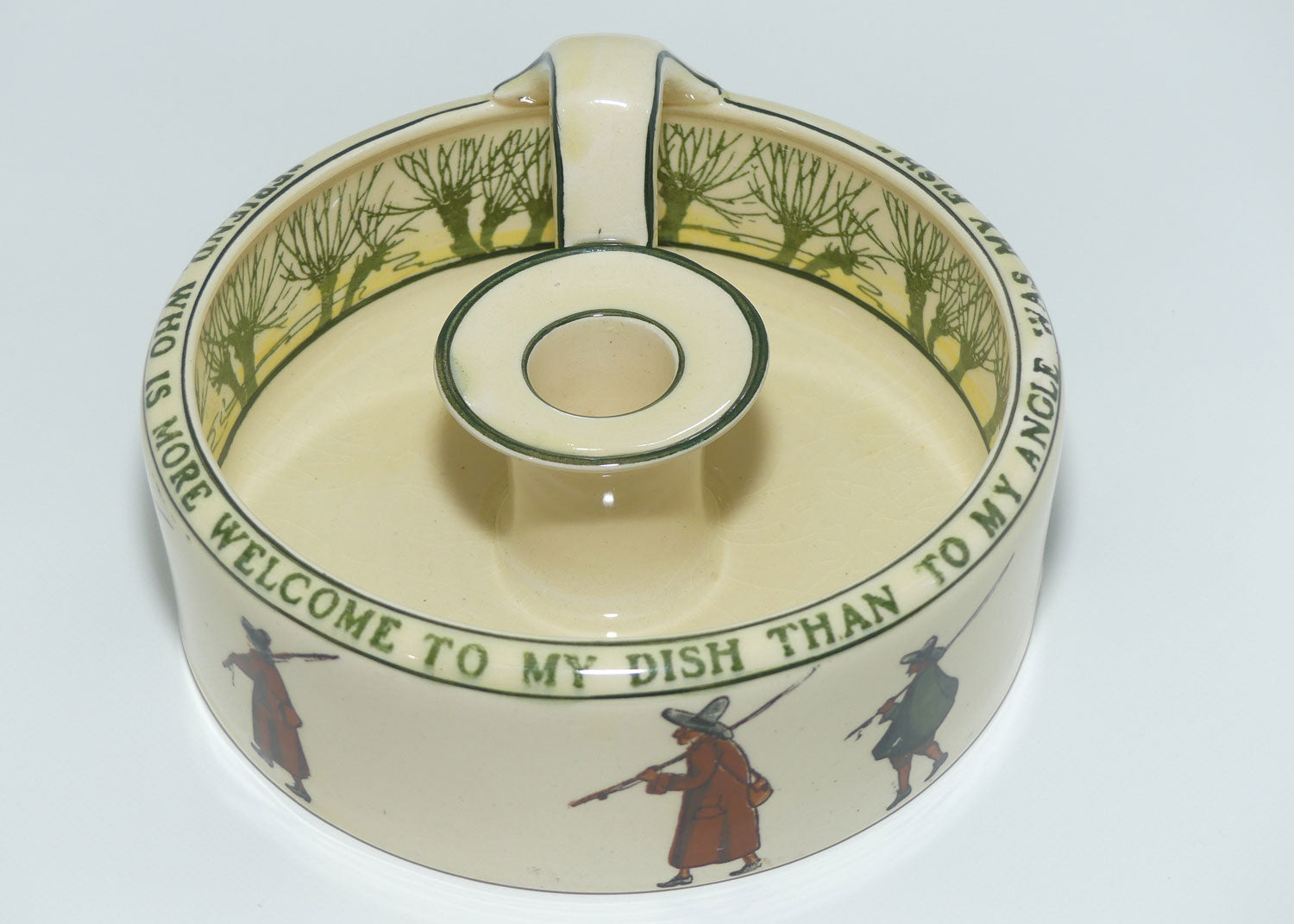 Royal Doulton Isaac Walton Gallant Fishers Dutch candlestick