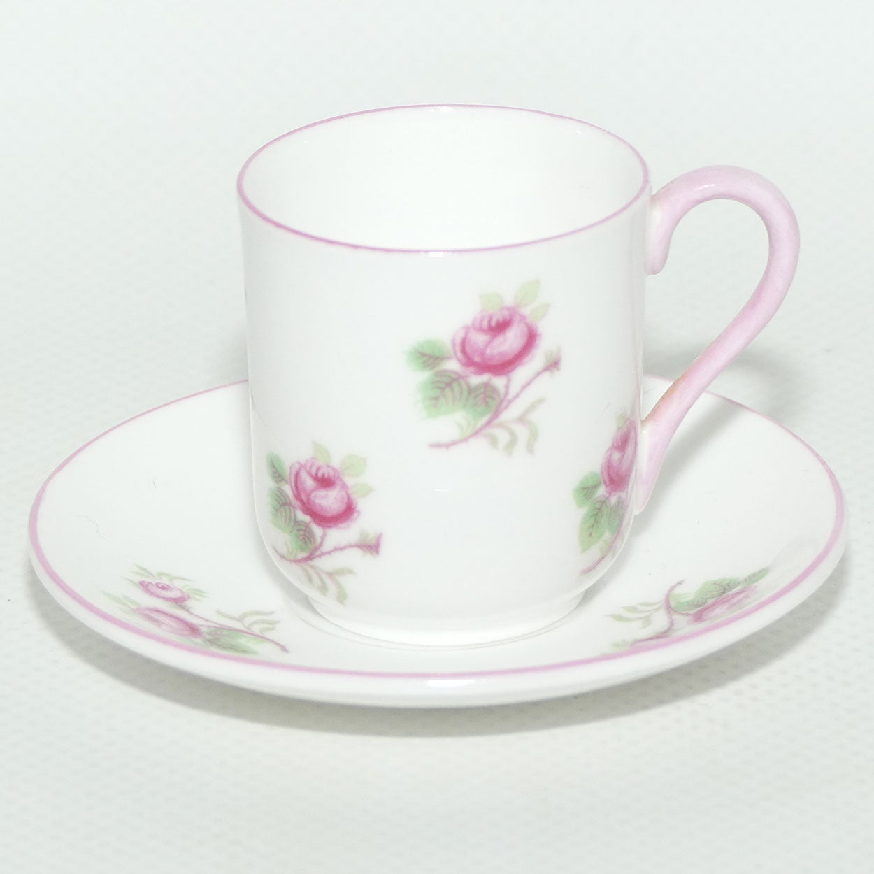 Shelley Canterbury shape miniature Bridal Rose duo