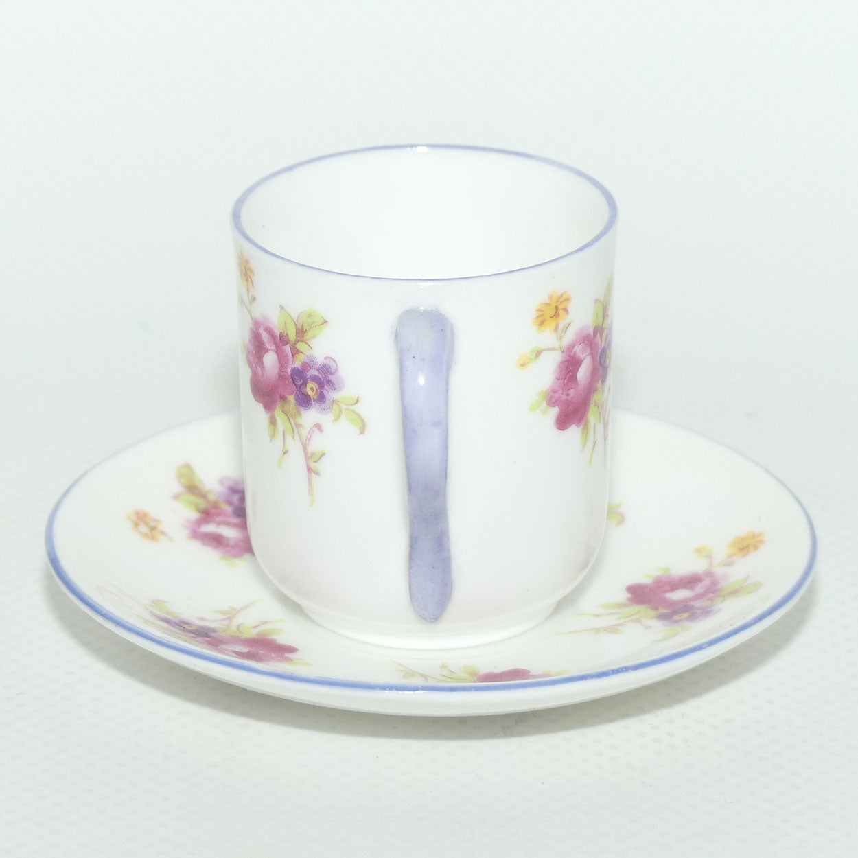 Shelley Canterbury shape miniature Hulmes Rose duo