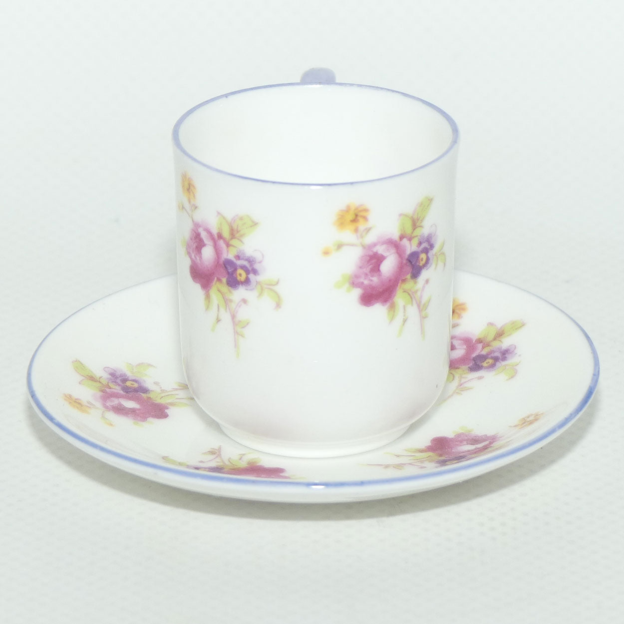 Shelley Canterbury shape miniature Hulmes Rose duo