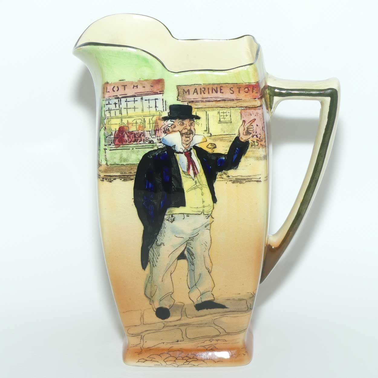 Royal Doulton Dickens Capn Cuttle medium jug D5175 | Friar shape