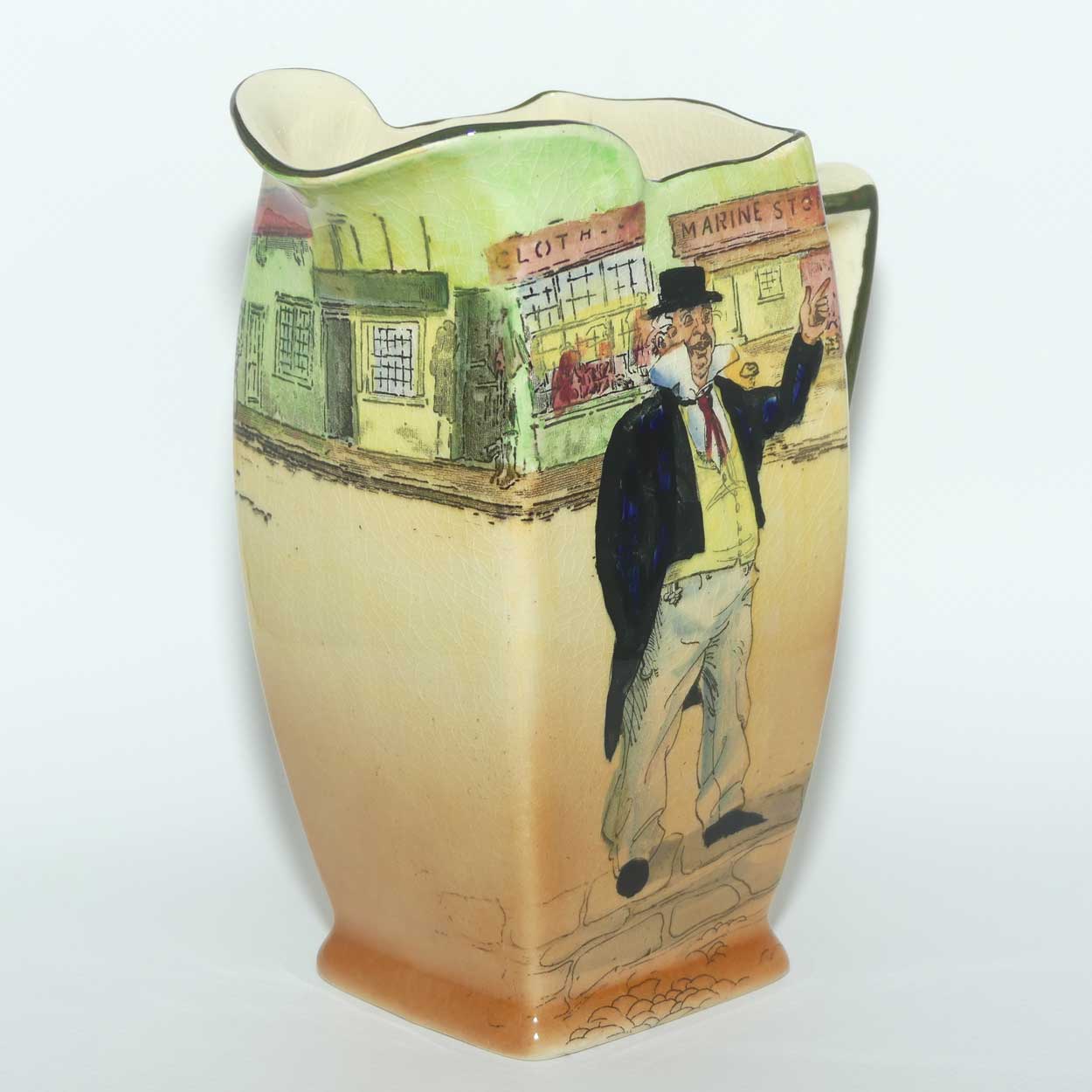 Royal Doulton Dickens Capn Cuttle medium jug D5175 | Friar shape