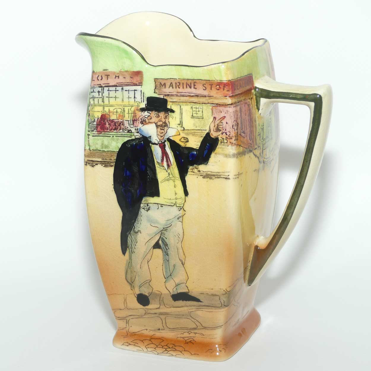 Royal Doulton Dickens Capn Cuttle medium jug D5175 | Friar shape