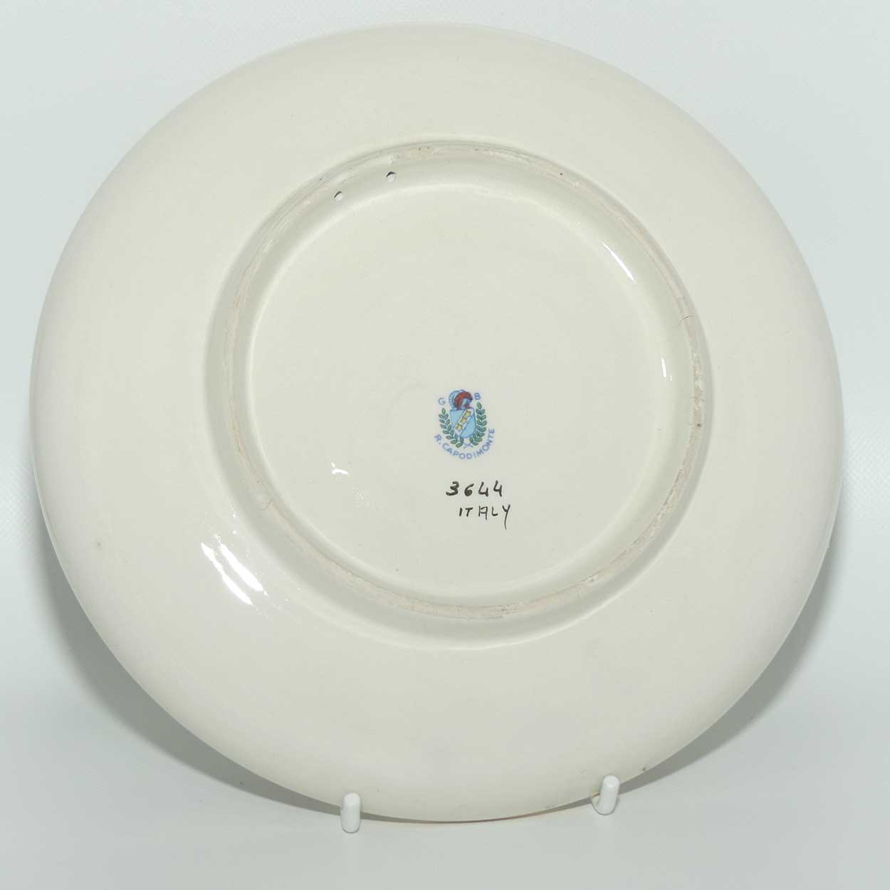 R Capodimonte Figural wall plate | 18.5cm diam