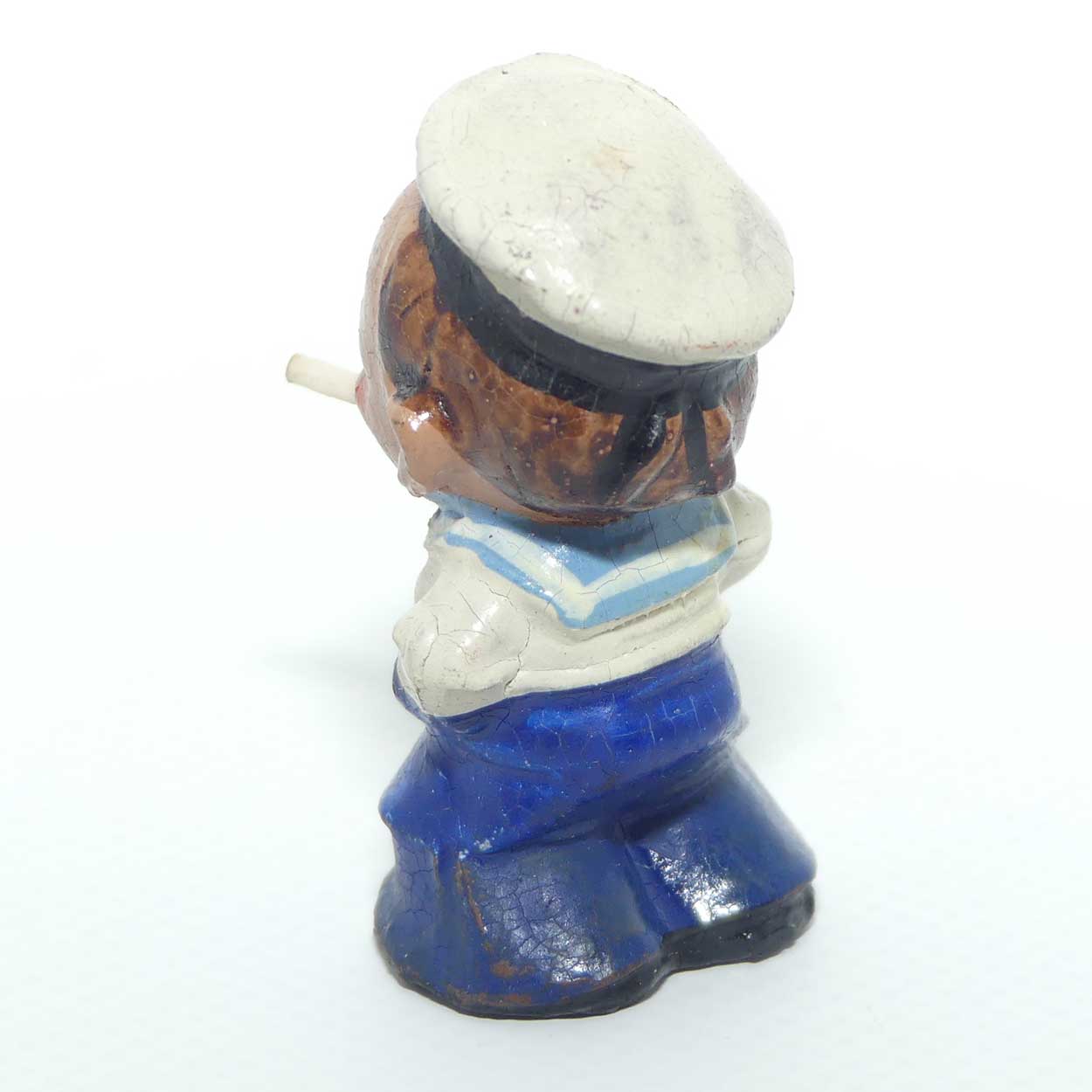 Vintage Vulcanized Rubber Sailor Smoking | Cigarette advertising