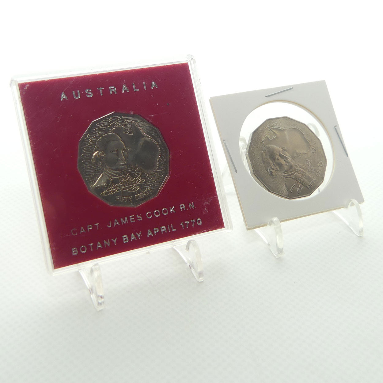 Four Captain Cook Commemorative Coins