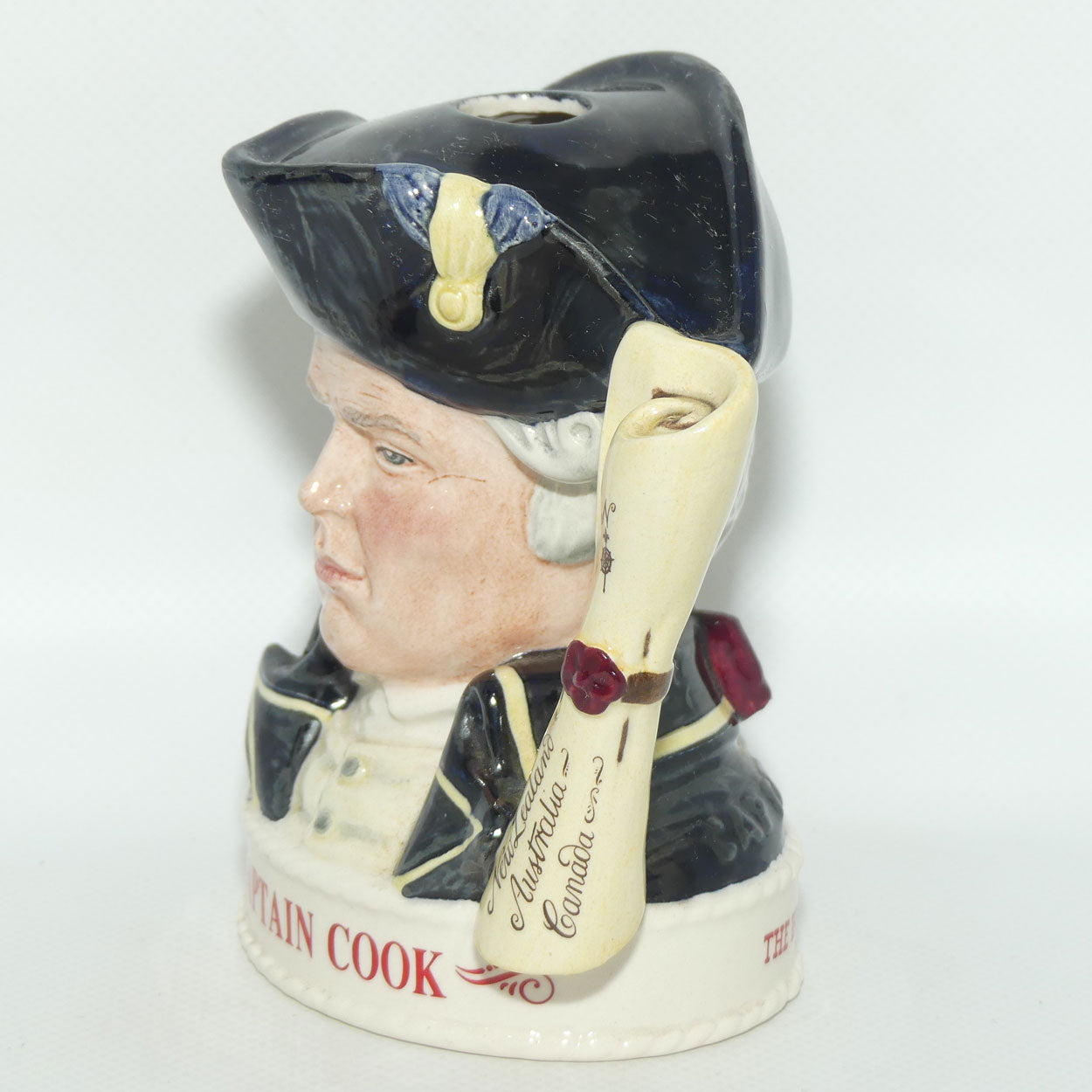 D- Royal Doulton small character jug Captain Cook | Jim Beam LIQUOR CONTAINER