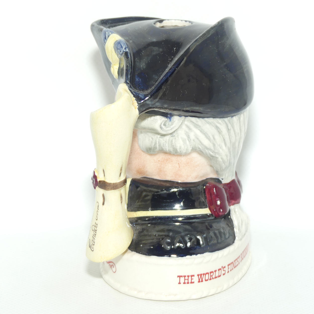 D- Royal Doulton small character jug Captain Cook | Jim Beam LIQUOR CONTAINER