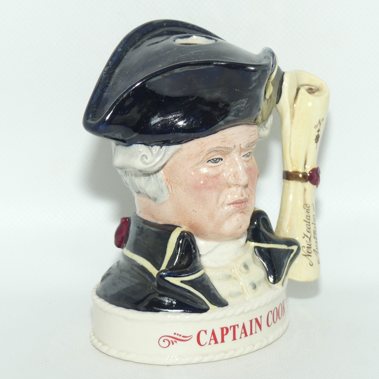 D- Royal Doulton small character jug Captain Cook | Jim Beam LIQUOR CONTAINER