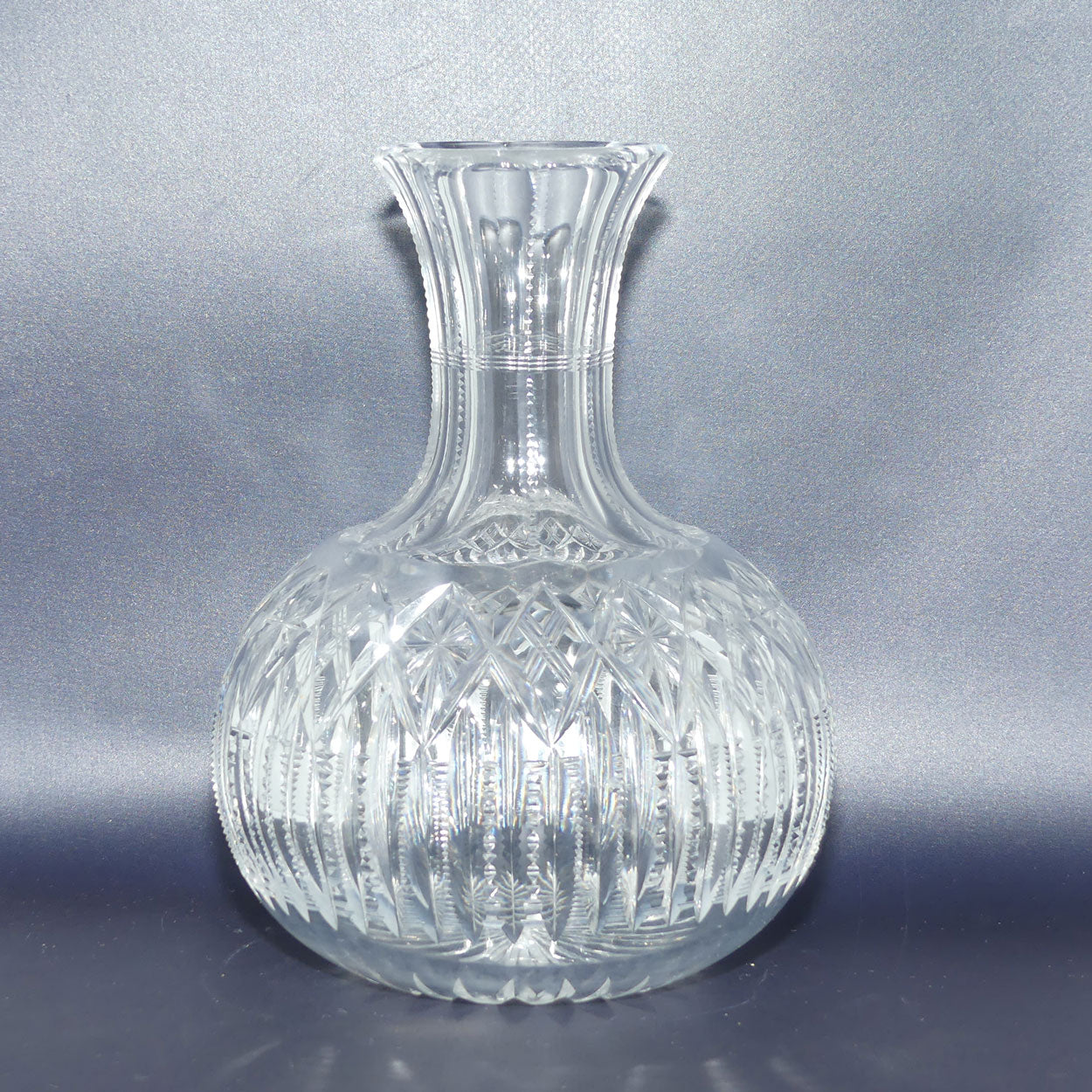Superb Brilliant Cut Crystal water carafe | 20.5cm tall
