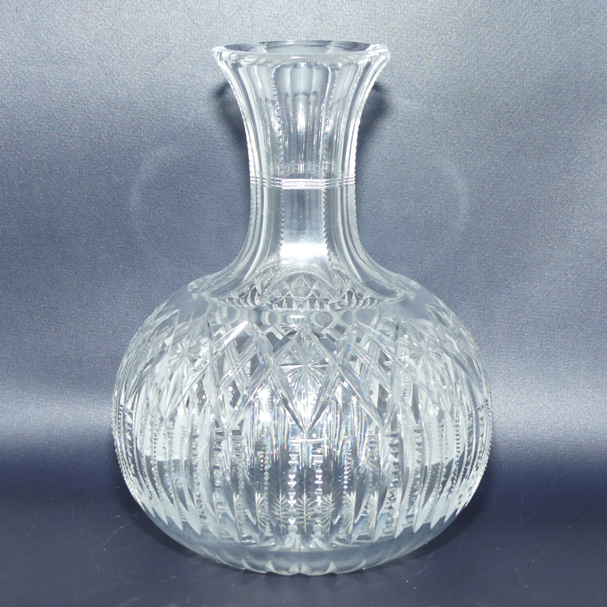 Superb Brilliant Cut Crystal water carafe | 20.5cm tall
