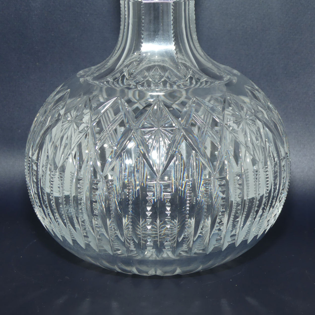 Superb Brilliant Cut Crystal water carafe | 20.5cm tall