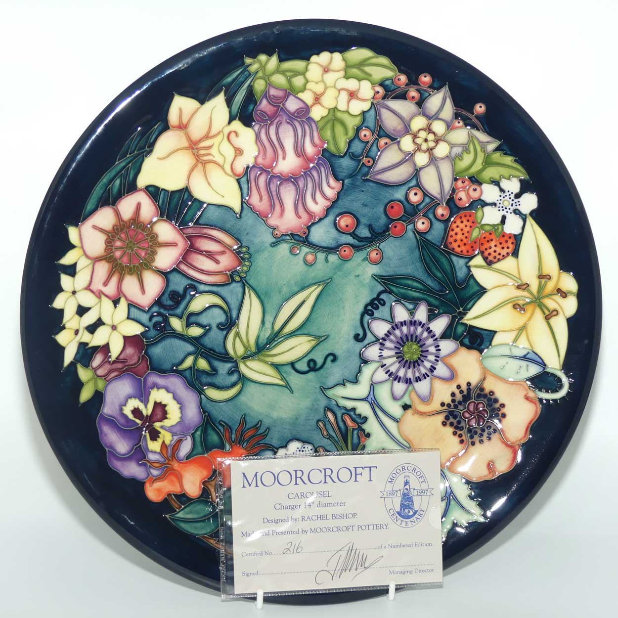 Moorcroft Carousel 787/14 charger (Num Ed)