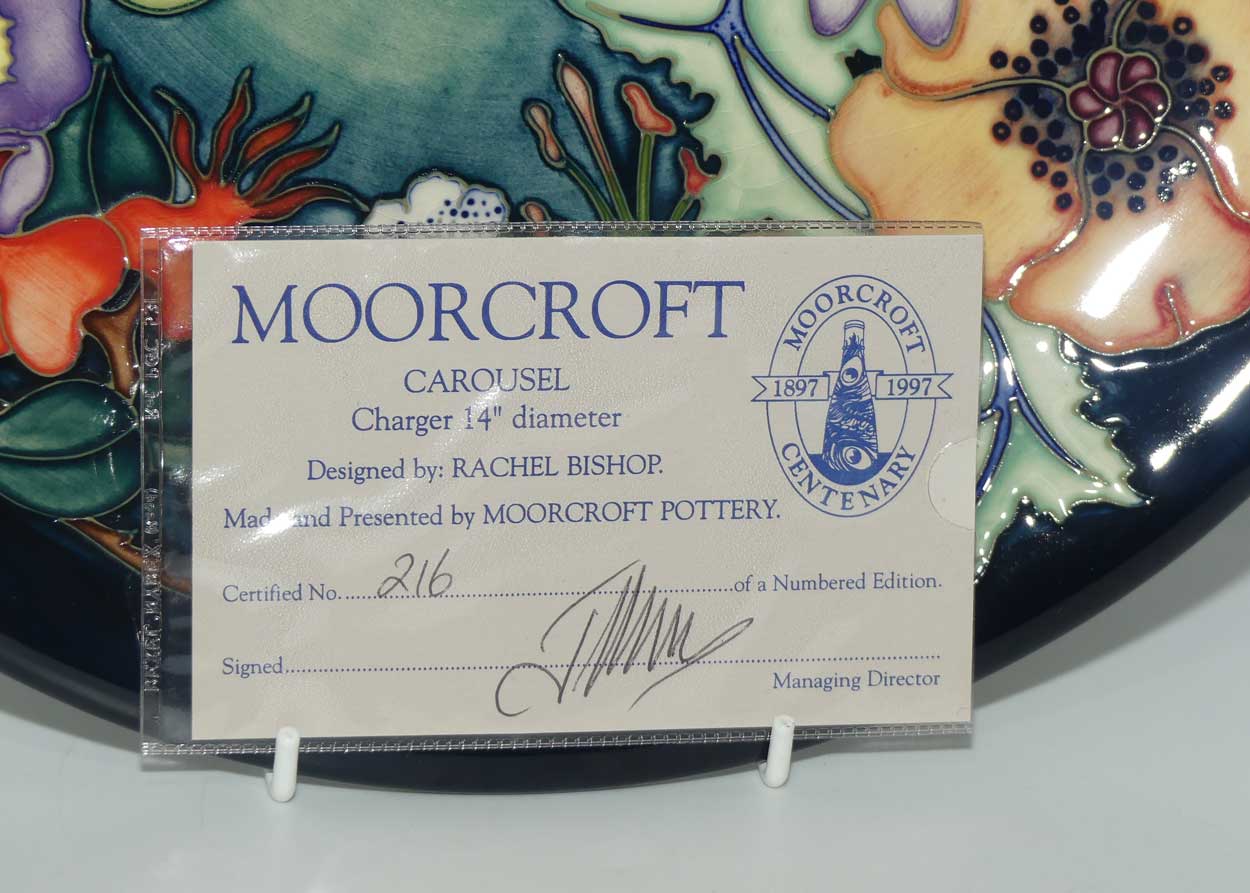 Moorcroft Carousel 787/14 charger (Num Ed)