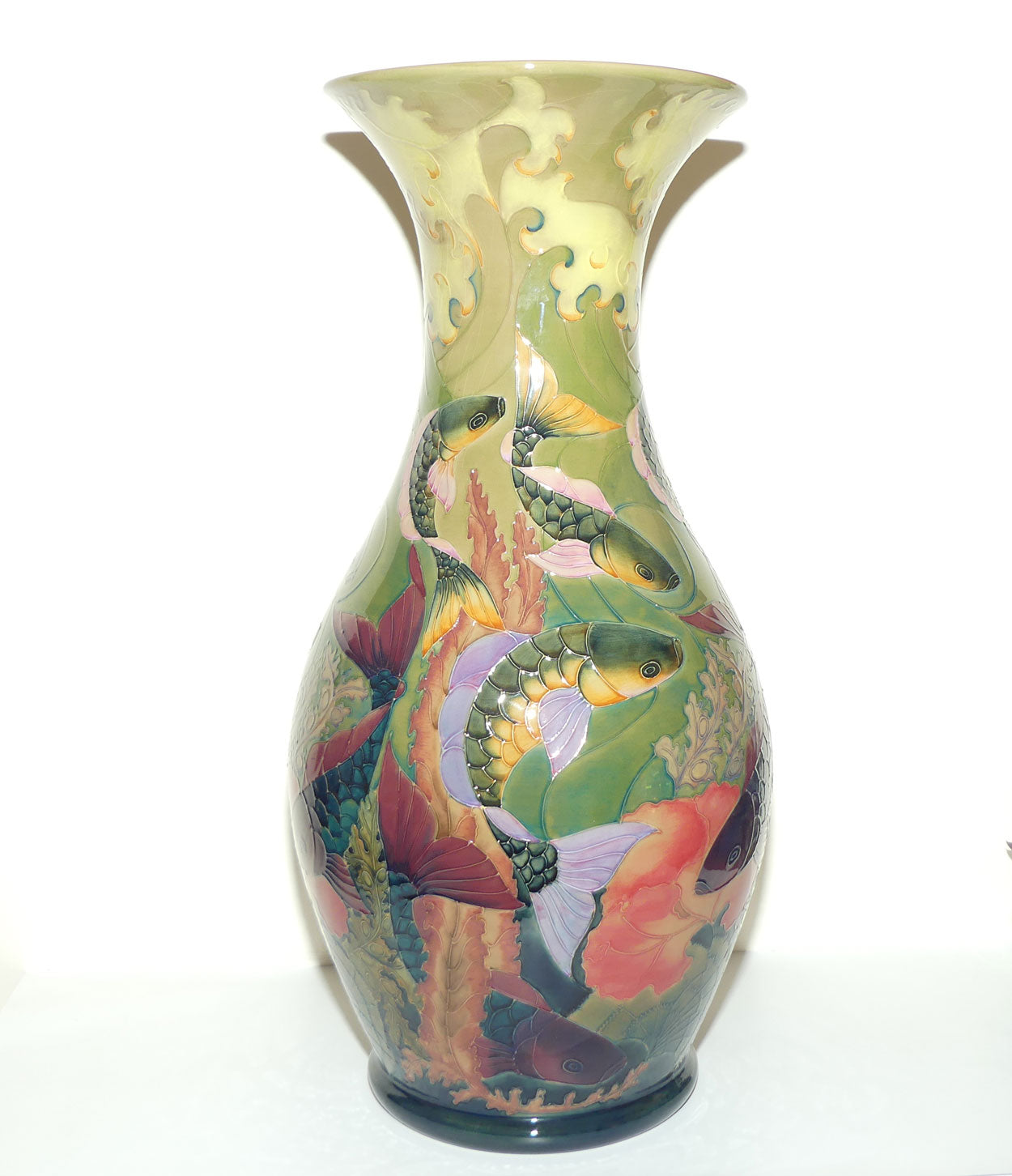 Moorcroft Carp RM26 Prestige vase (Ltd Ed)