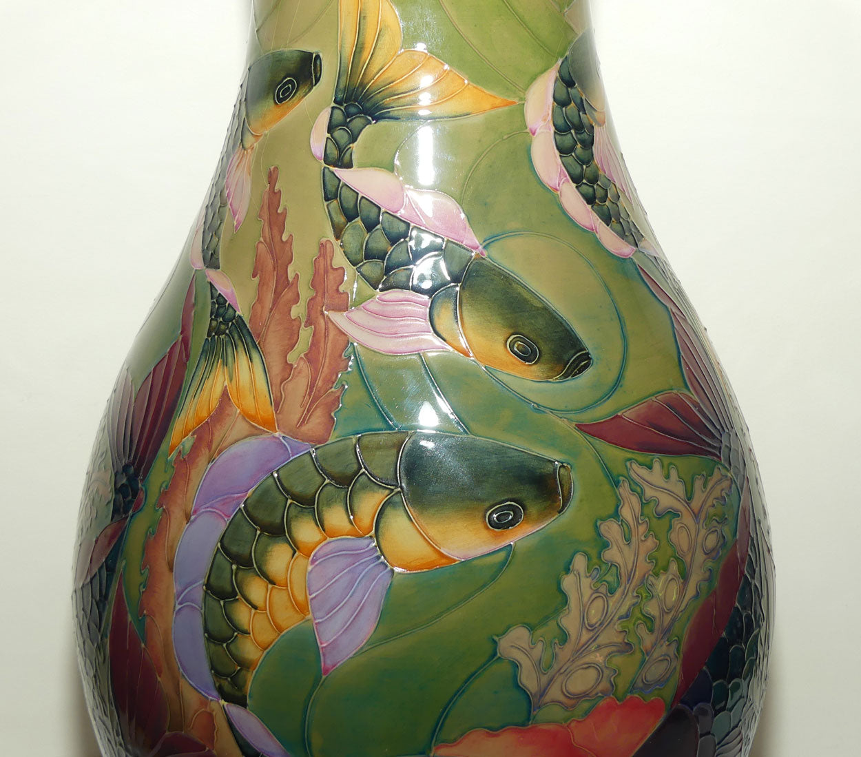Moorcroft Carp RM26 Prestige vase (Ltd Ed)