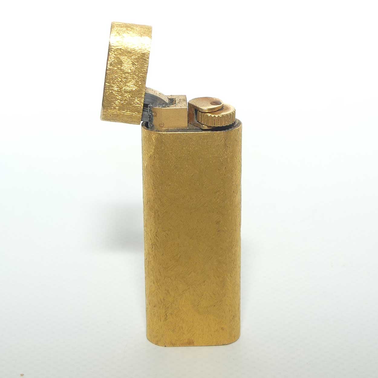 Cartier Paris 18K Gold Plated lighter with original box, instructions and flints