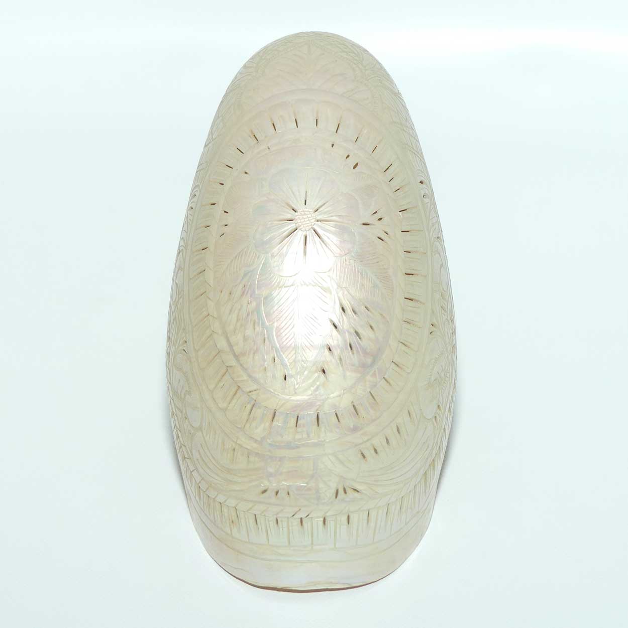 Superbly Carved and Reticulated Nautilus Shell | Foliate Carved | c.1910