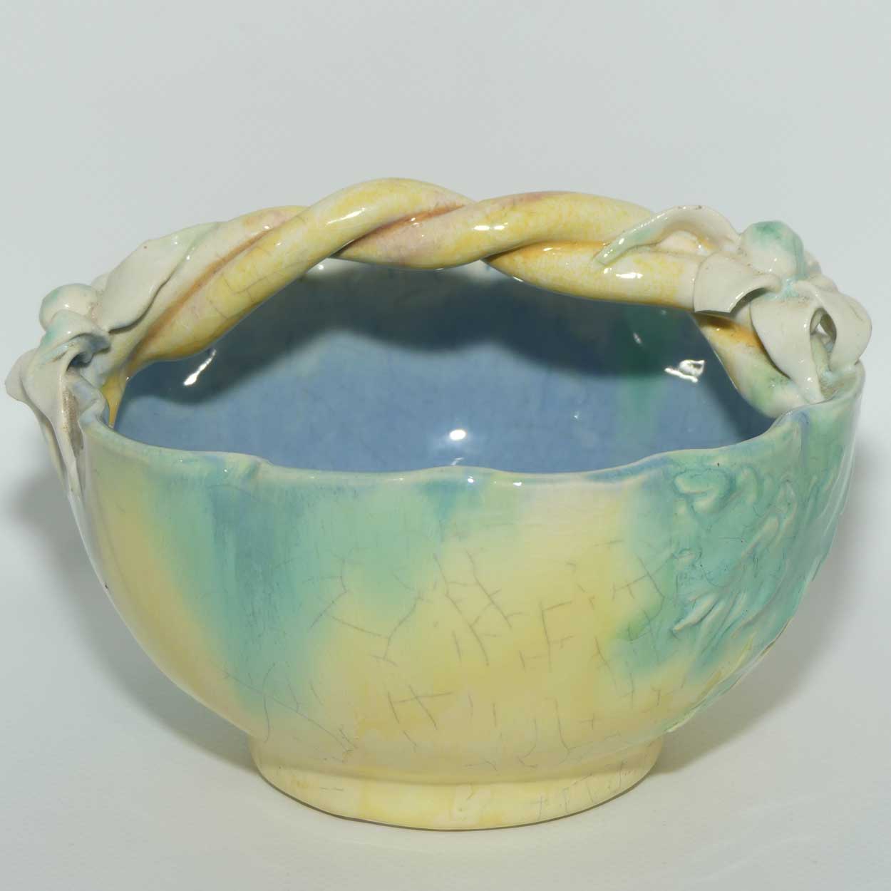Australian Pottery | John Castle Harris | Flannel Flower basket