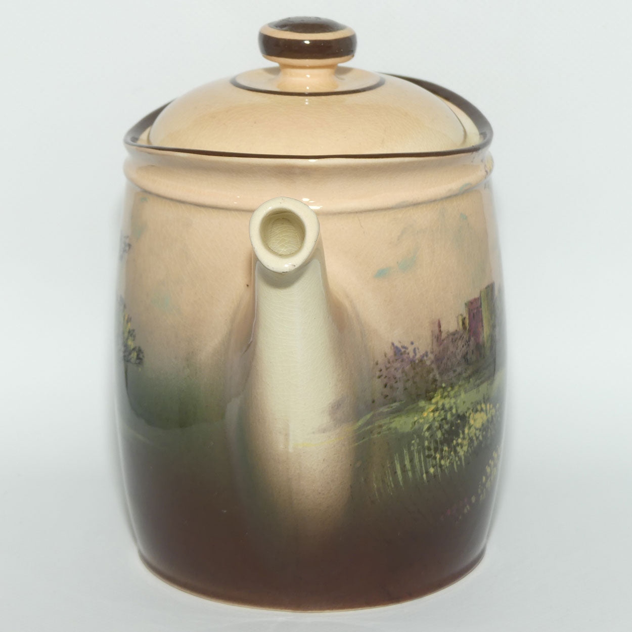 Royal Doulton Castle and Churches 'Pembroke Castle' Westcott teapot D4643