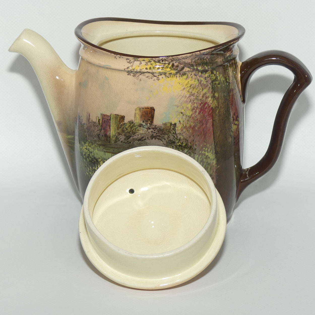 Royal Doulton Castle and Churches 'Pembroke Castle' Westcott teapot D4643
