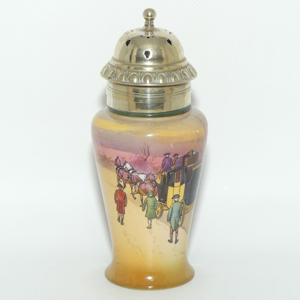 Royal Doulton Coaching Days sugar castor | EP lid | very rare Autumn Red Sky