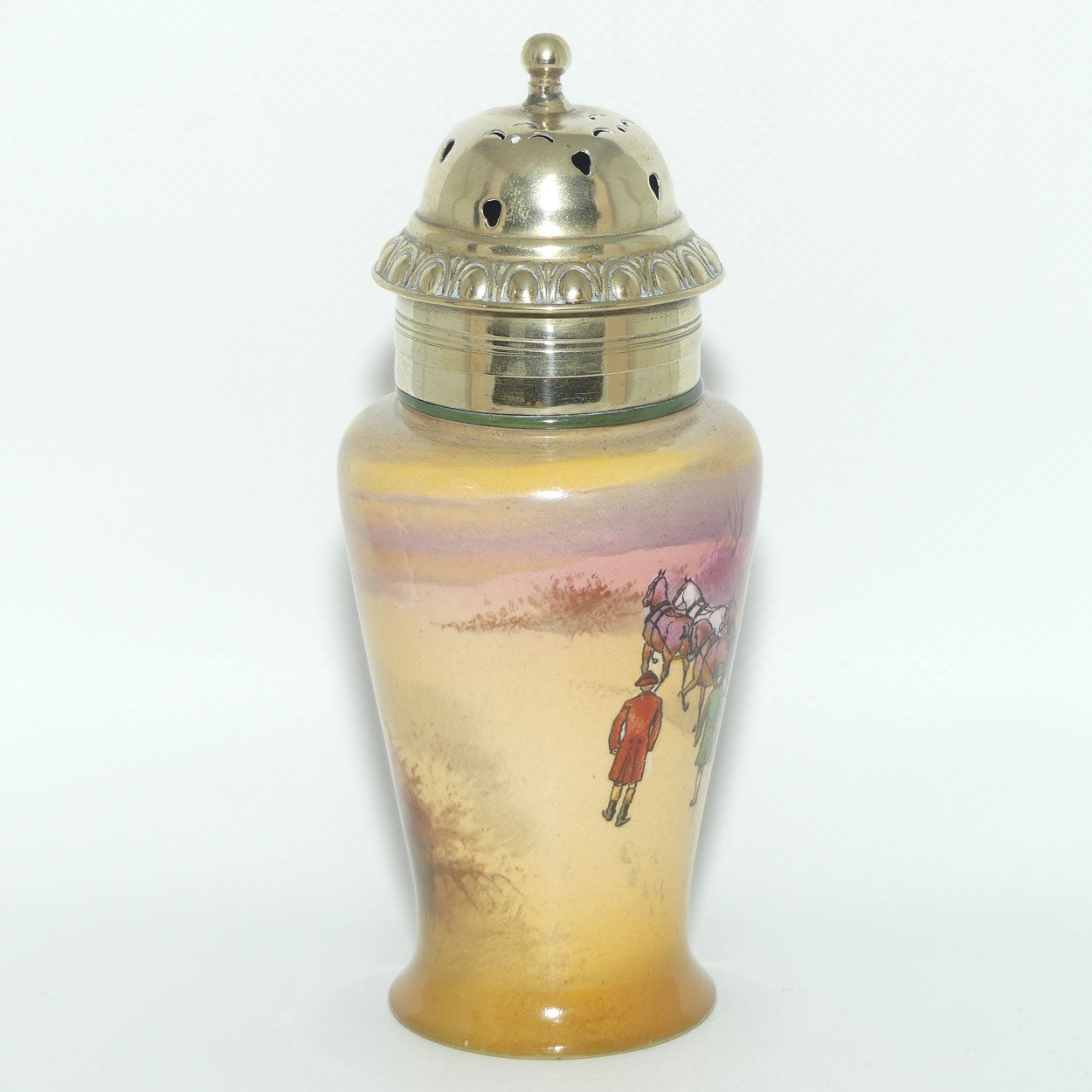 Royal Doulton Coaching Days sugar castor | EP lid | very rare Autumn Red Sky