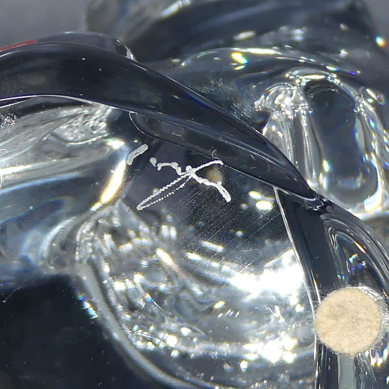 Orrefors Crystal Cat paperweight | 12.5cm tall