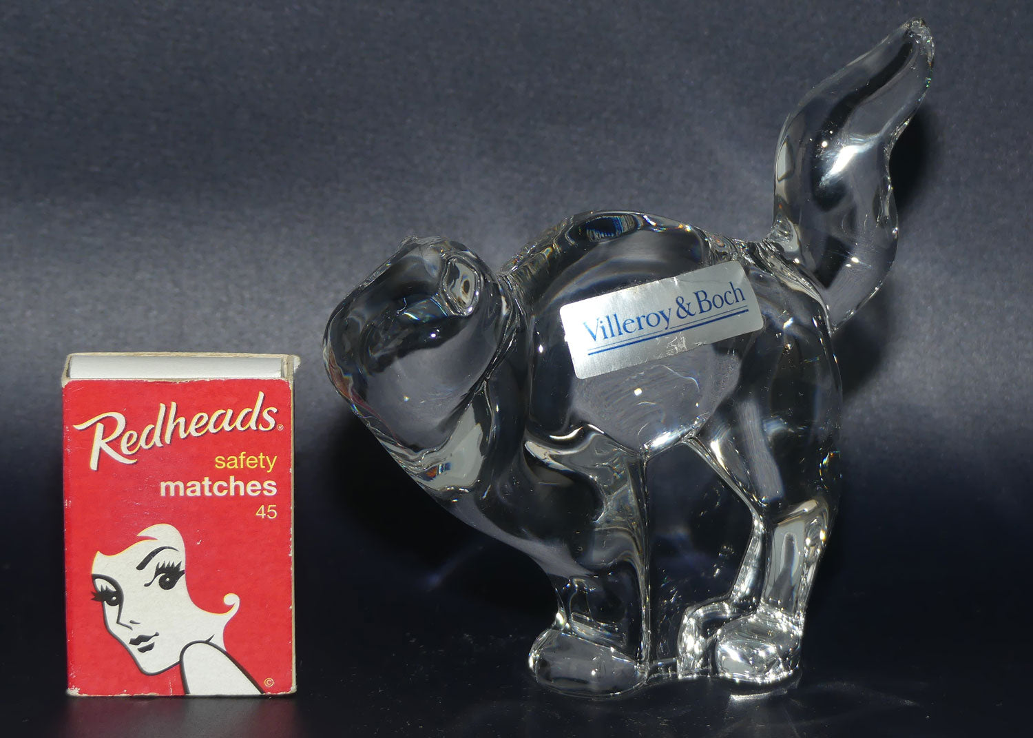 Villeroy and Boch Clear Crystal Cat figure