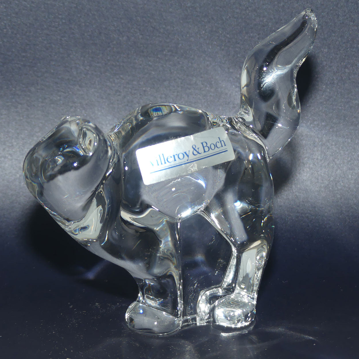 Villeroy and Boch Clear Crystal Cat figure