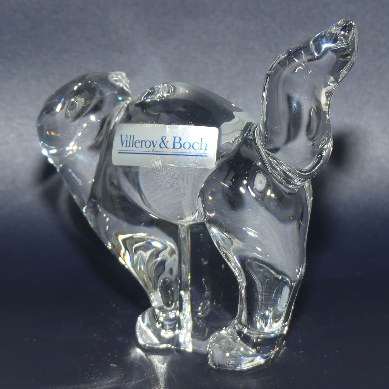 Villeroy and Boch Clear Crystal Cat figure