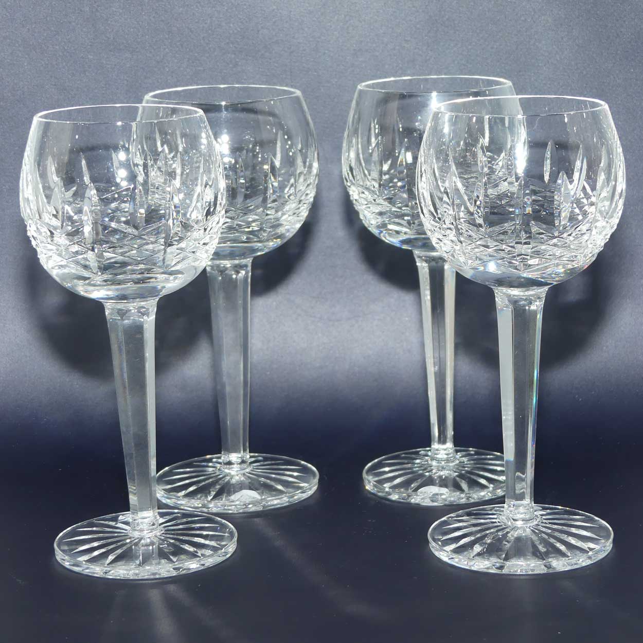 Cavan Crystal Ireland set of 4 Wine Glasses | c.1970 | Cavan pattern