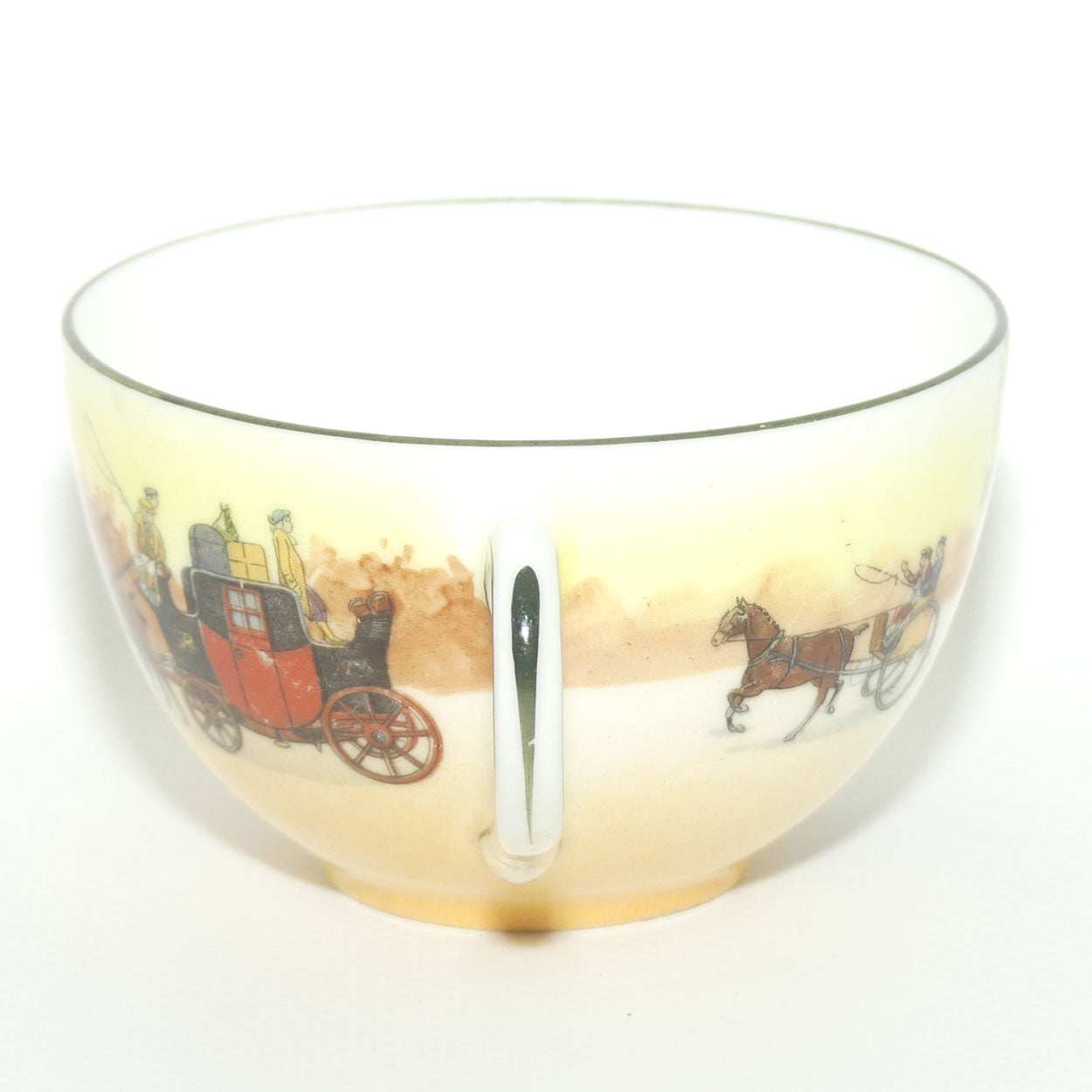 Royal Doulton Coaching Days Cecil shape trio E3804 | Round Plate; #7