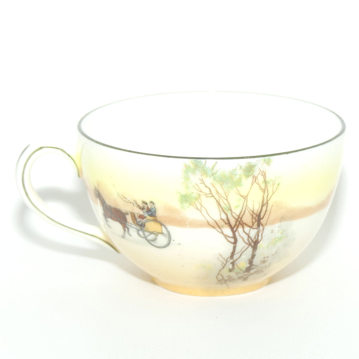 Royal Doulton Coaching Days Cecil shape trio E3804 | Round Plate; #7