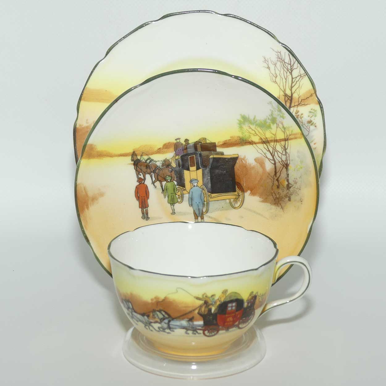 Royal Doulton Coaching Days Cecil shape trio E3804 | Fancy Edge